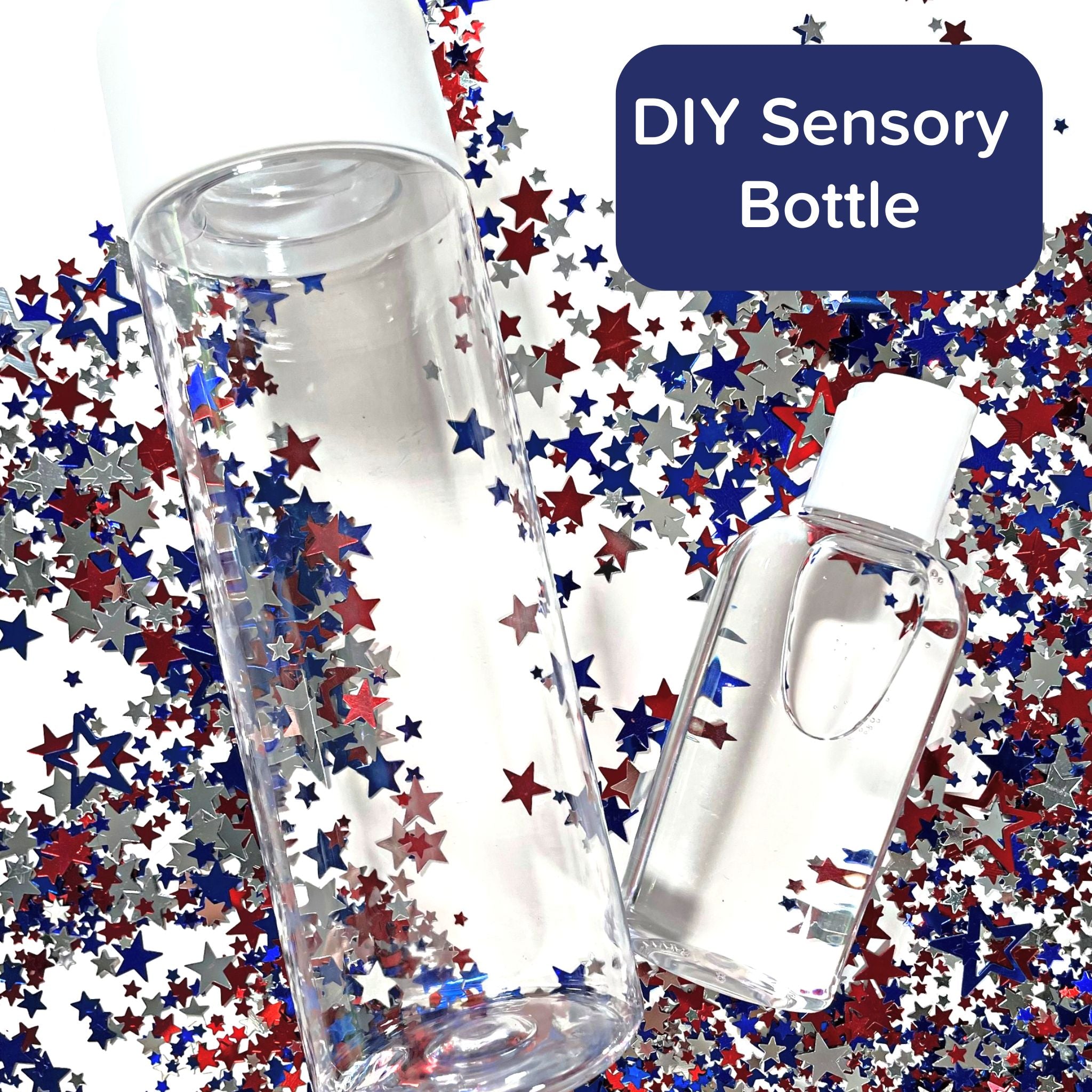 DIY July 4th Sensory Bottle Kit