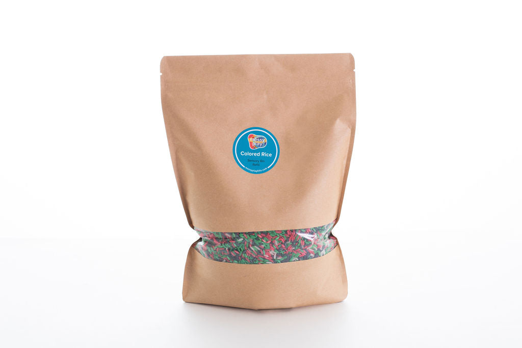 Colored Rice Sensory Bin Refill Packs
