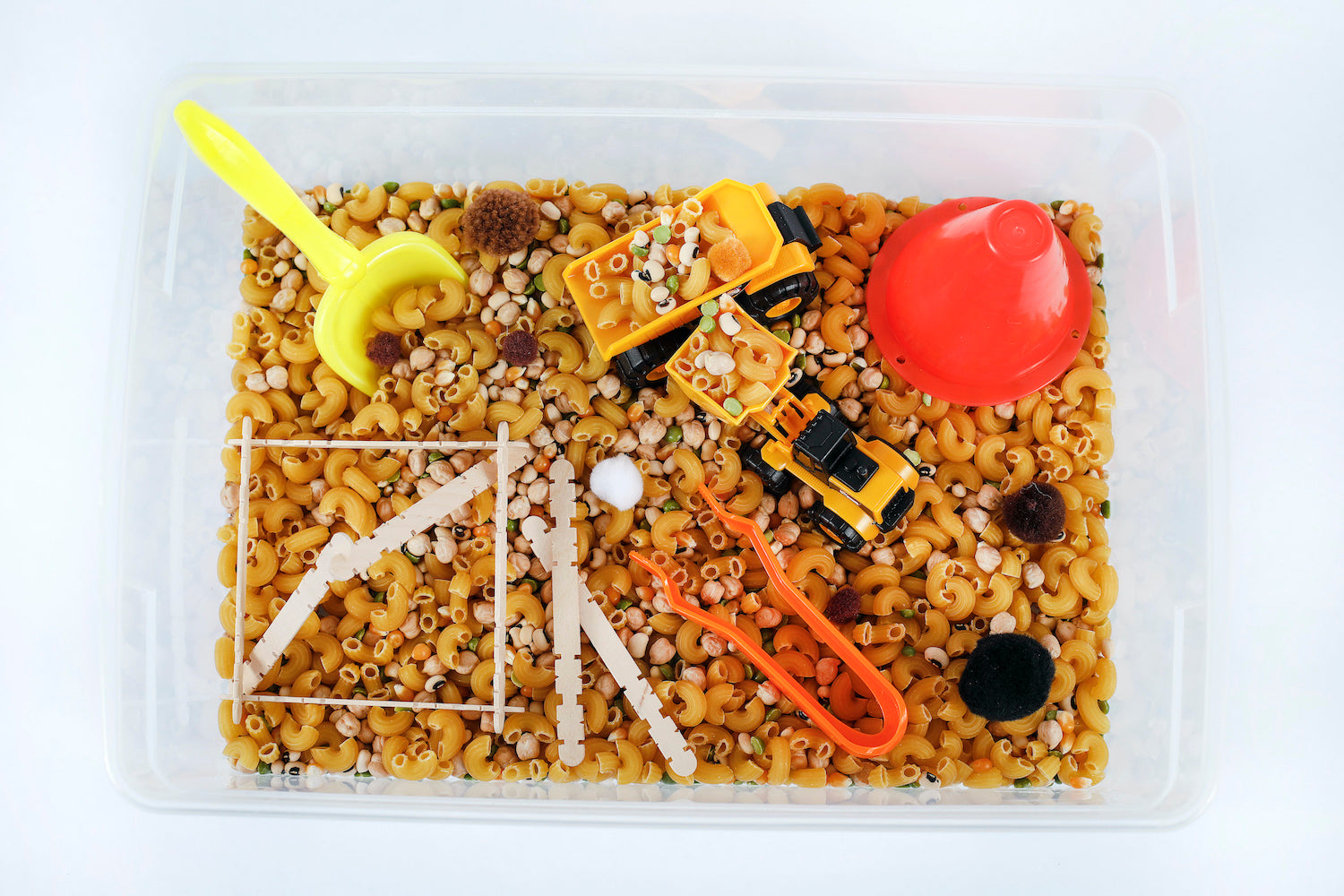Construction Sensory Bin