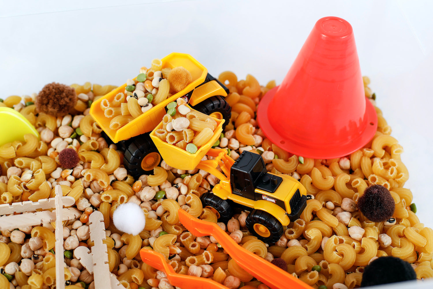 Construction Sensory Bin