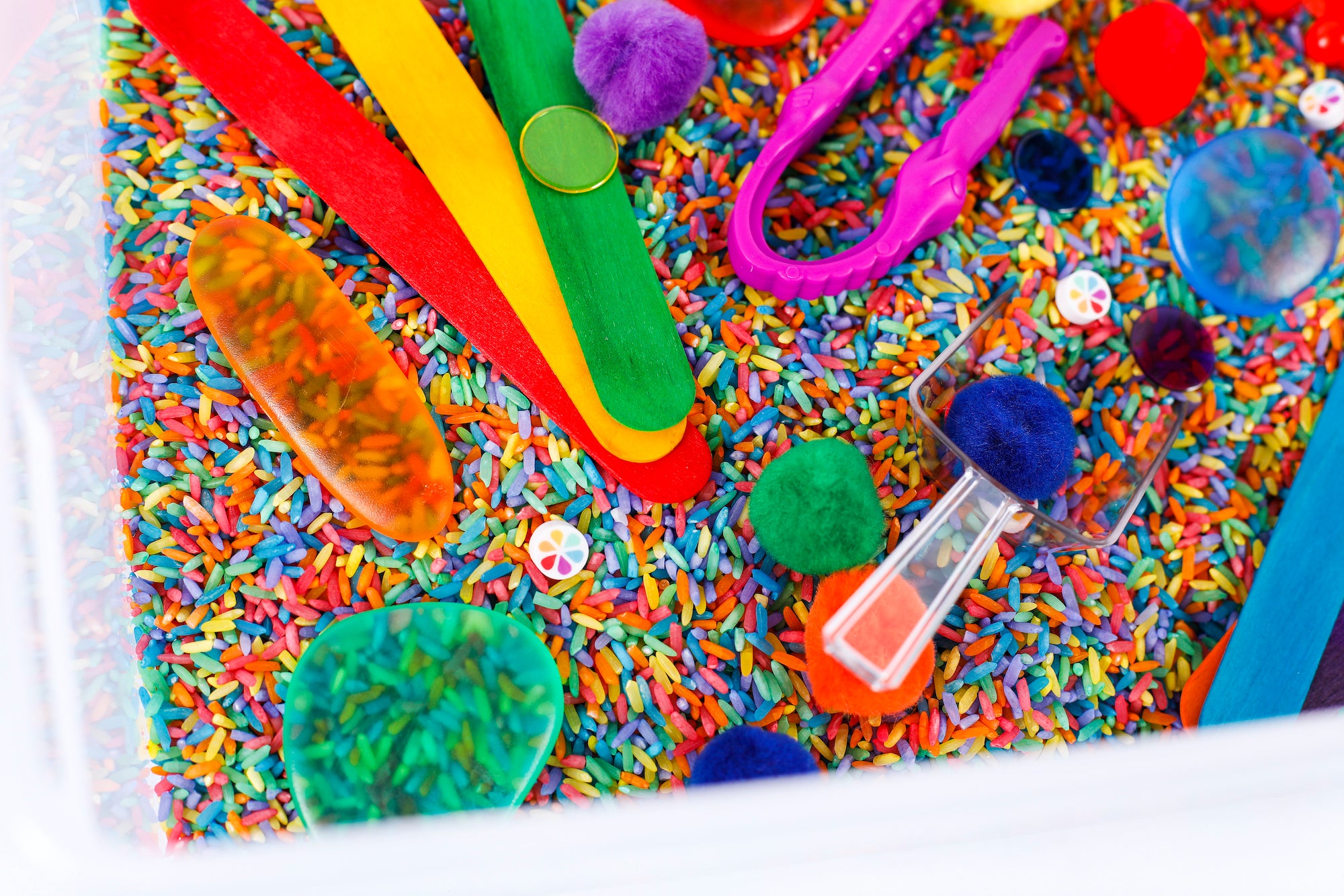 Rainbow Sensory Bin