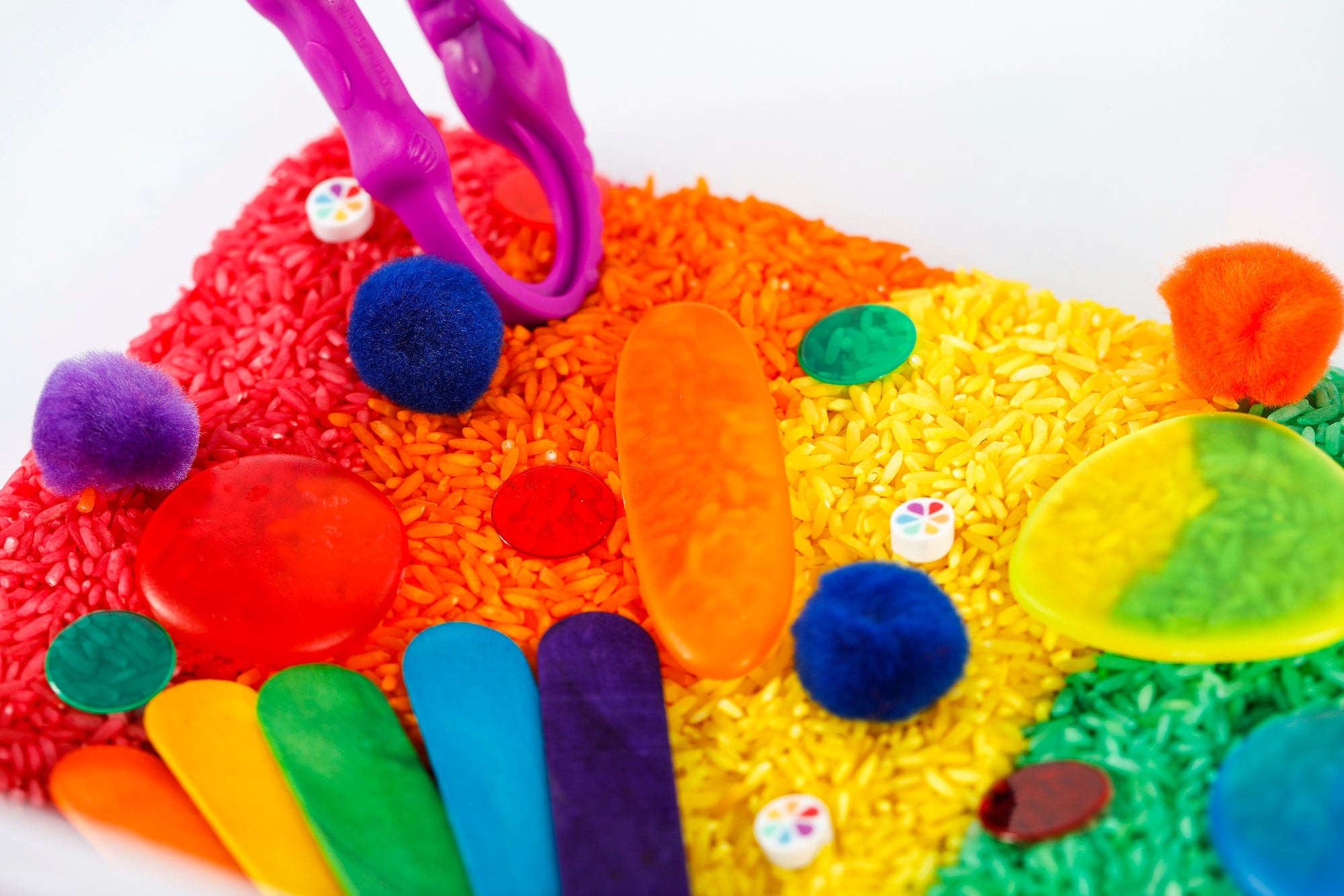 Rainbow Sensory Bin