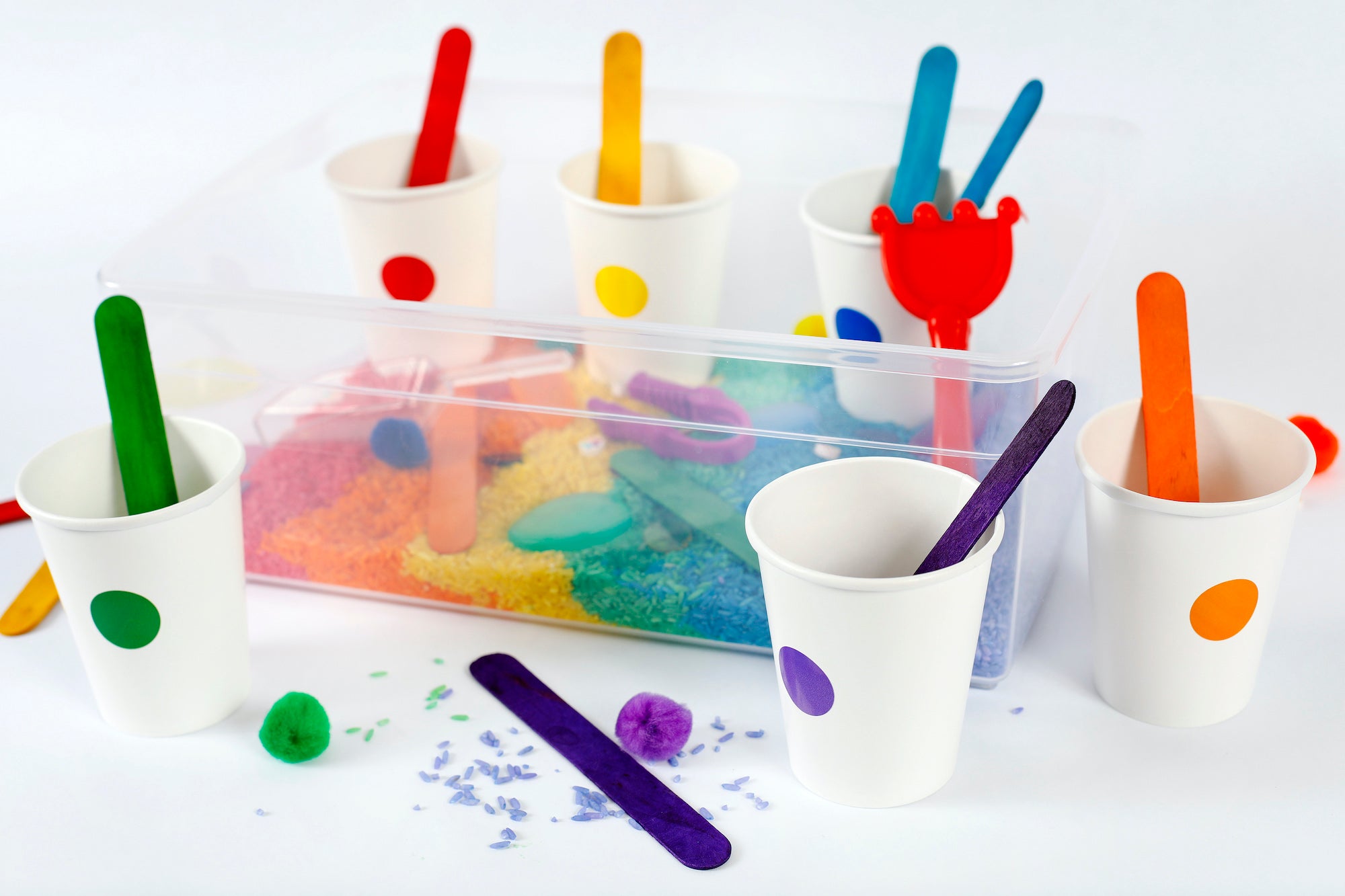 Rainbow Sensory Bin
