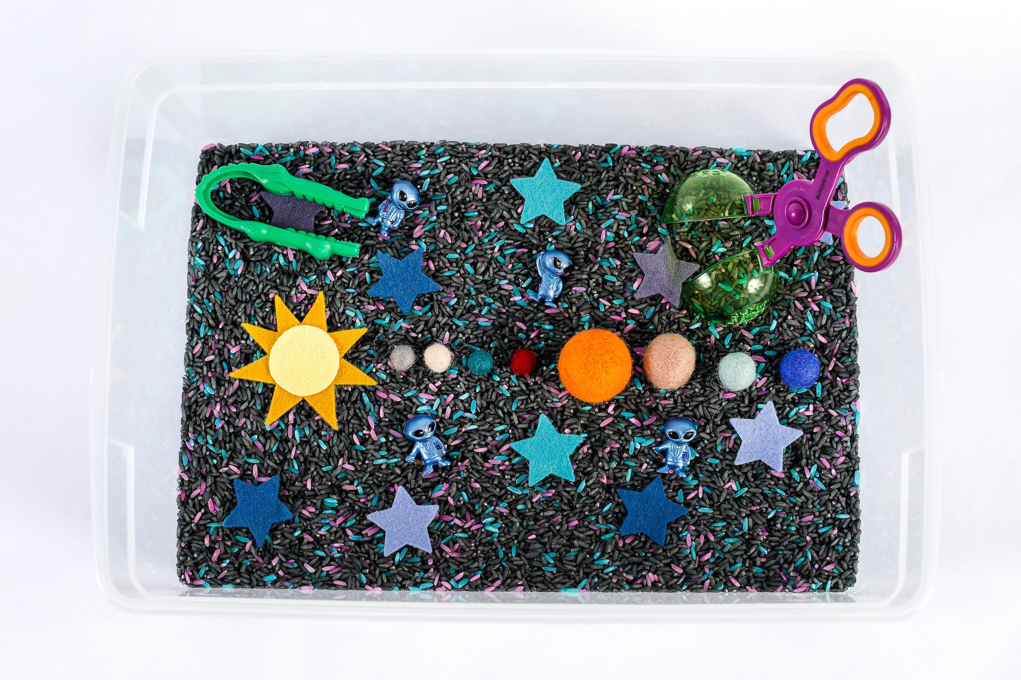 Solar System Sensory Bin