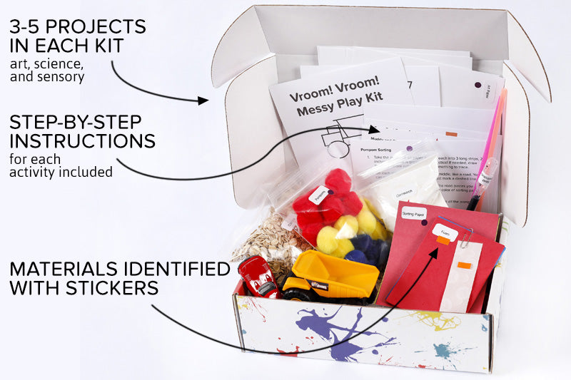 Monthly Subscription: Messy Play Kits - Monthly STEM Kits Subscription