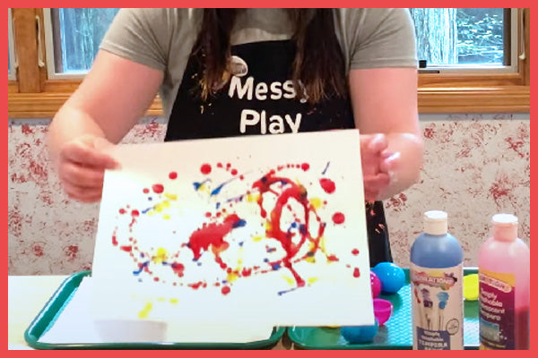 Easy Easter Painting Idea: Egg Drip Painting
