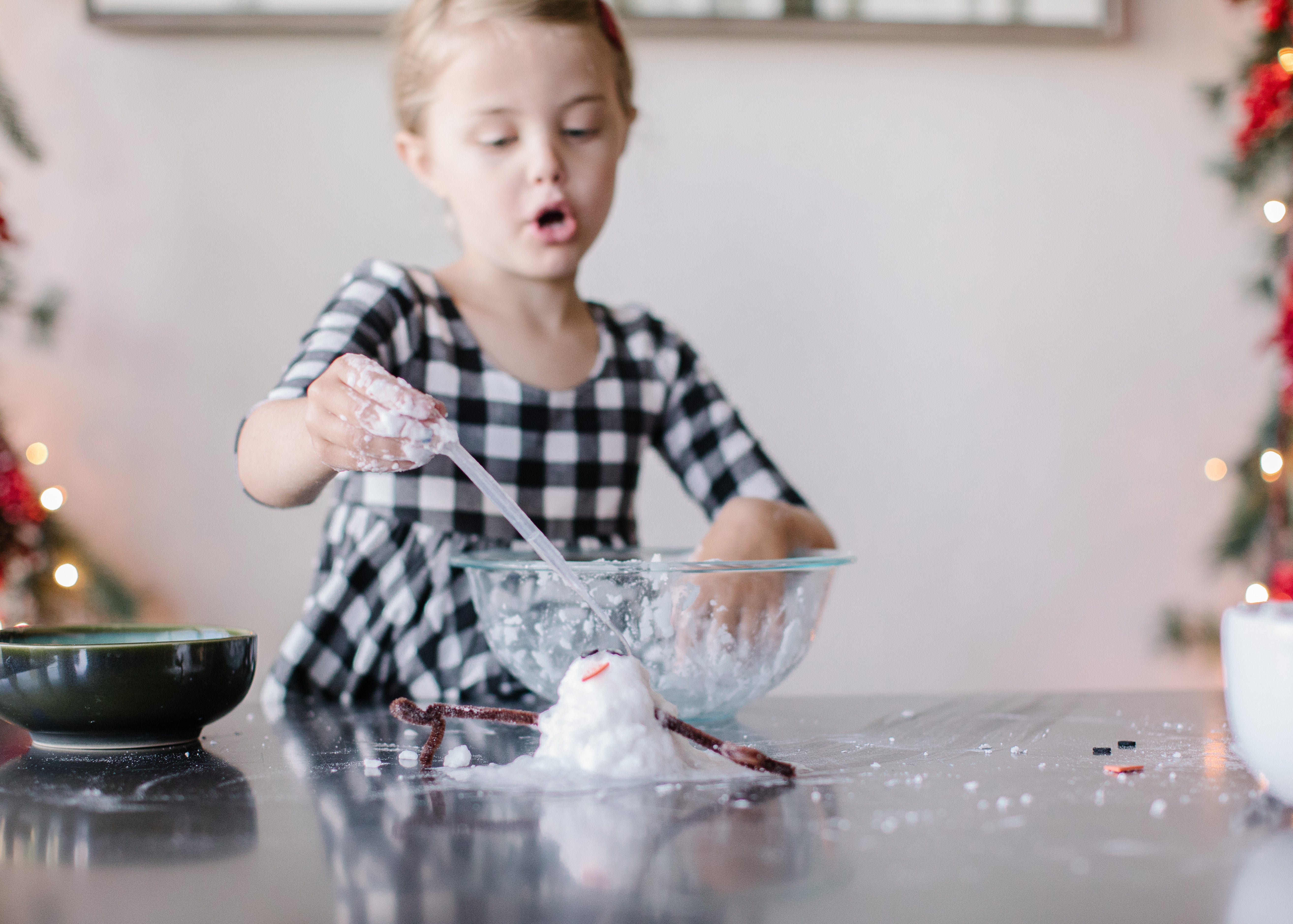 Christmas tree sensory bags - Gift of Curiosity