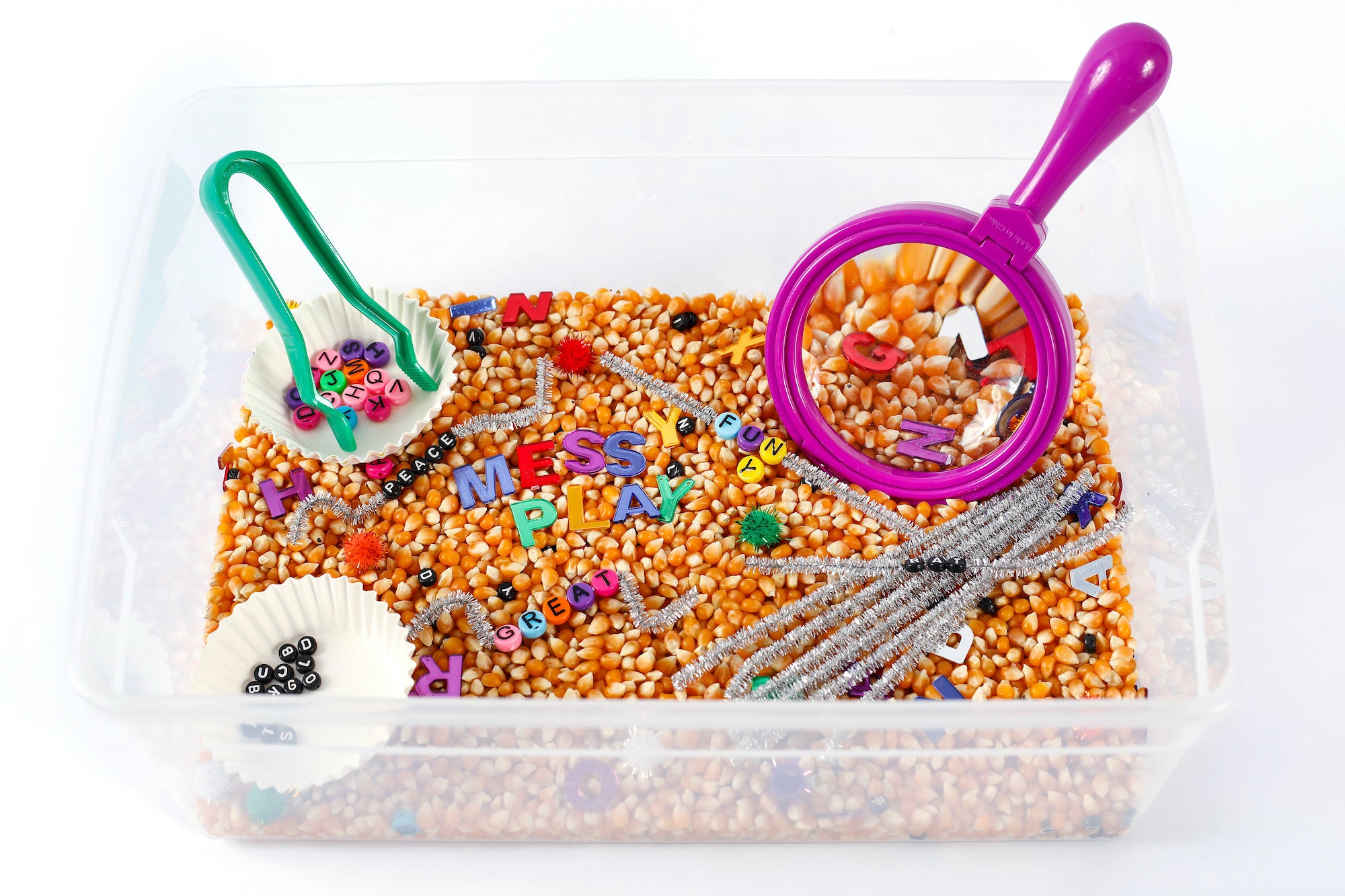 Alphabet Search Sensory Bin