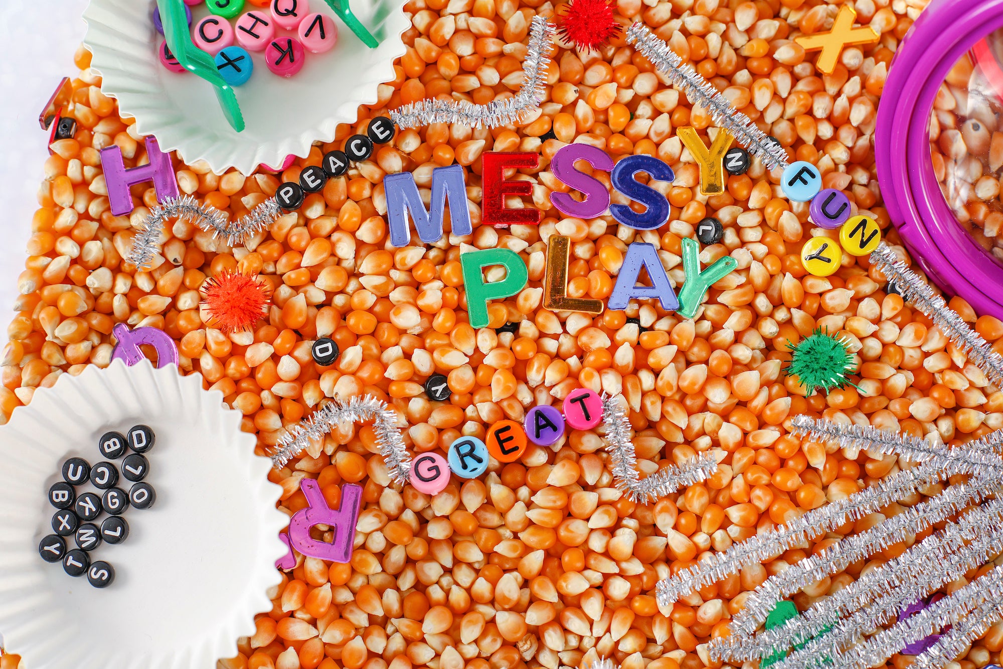 Alphabet Search Sensory Bin