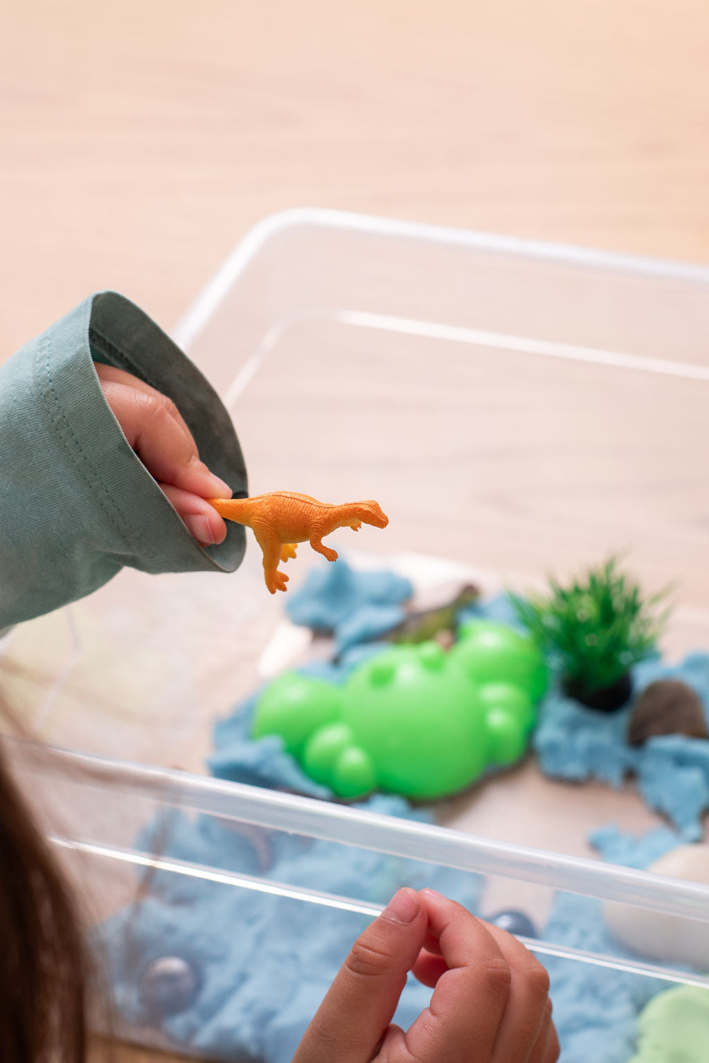 Jurassic Sensory Bin