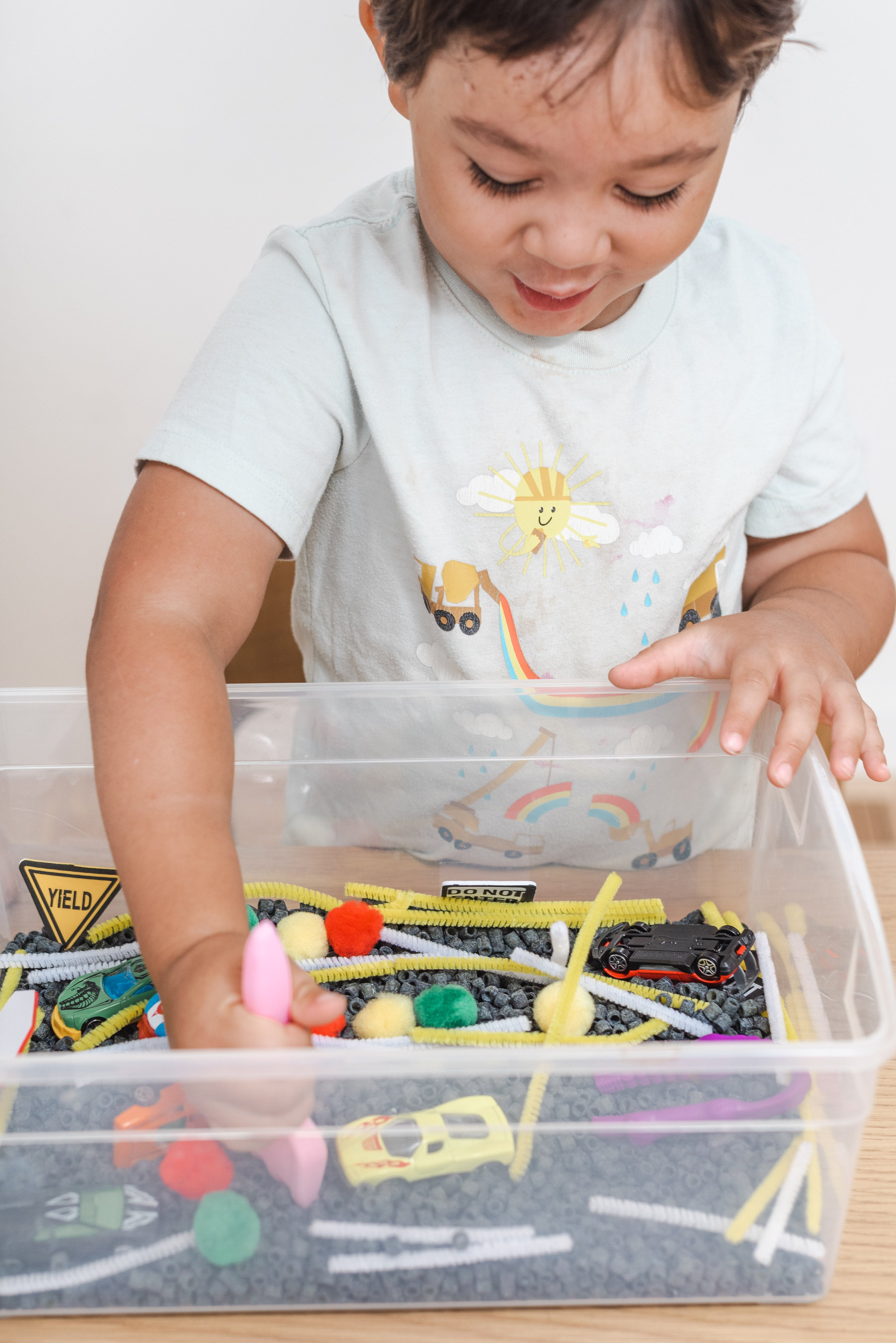 Cars Sensory Bin