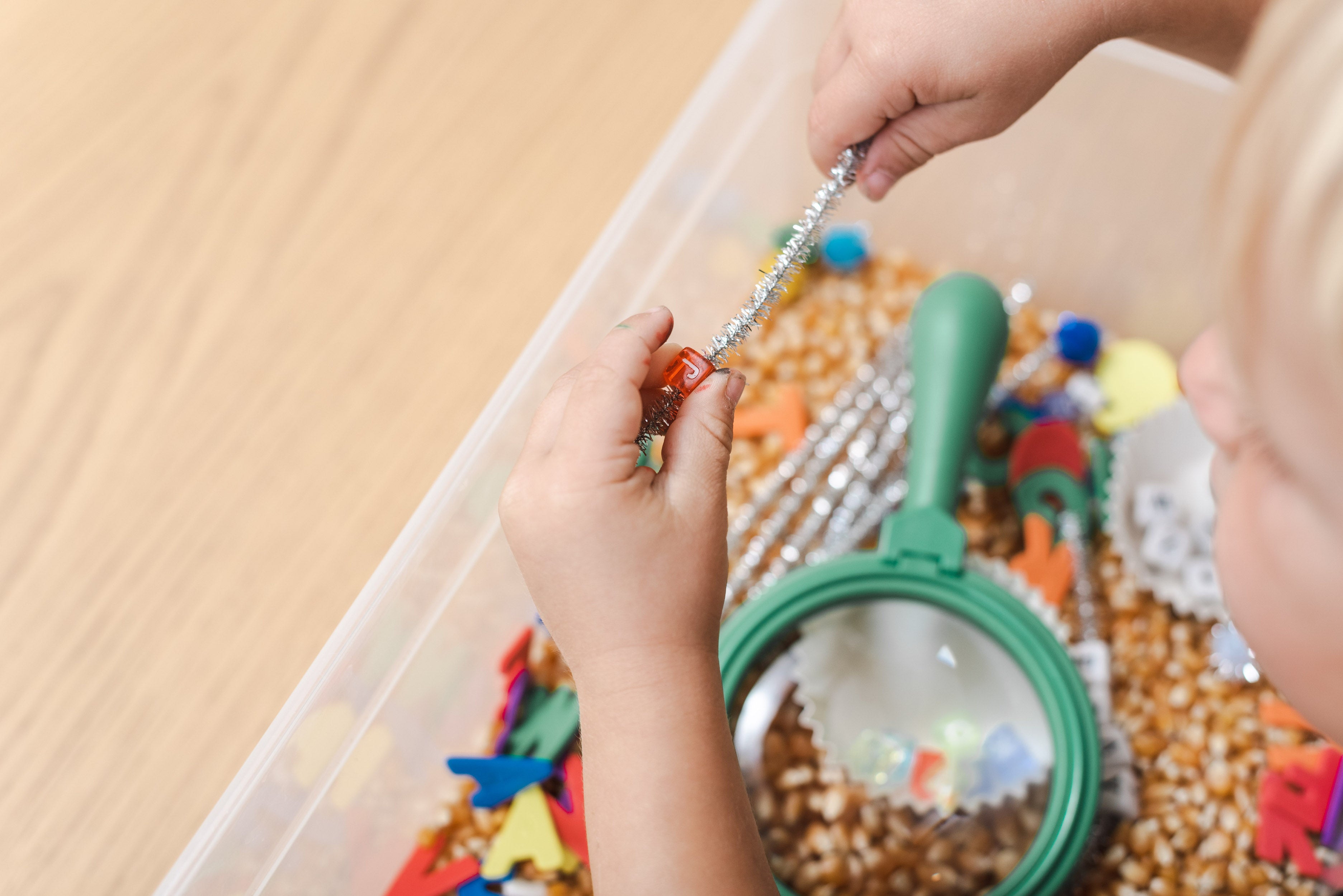 Alphabet Search Sensory Bin