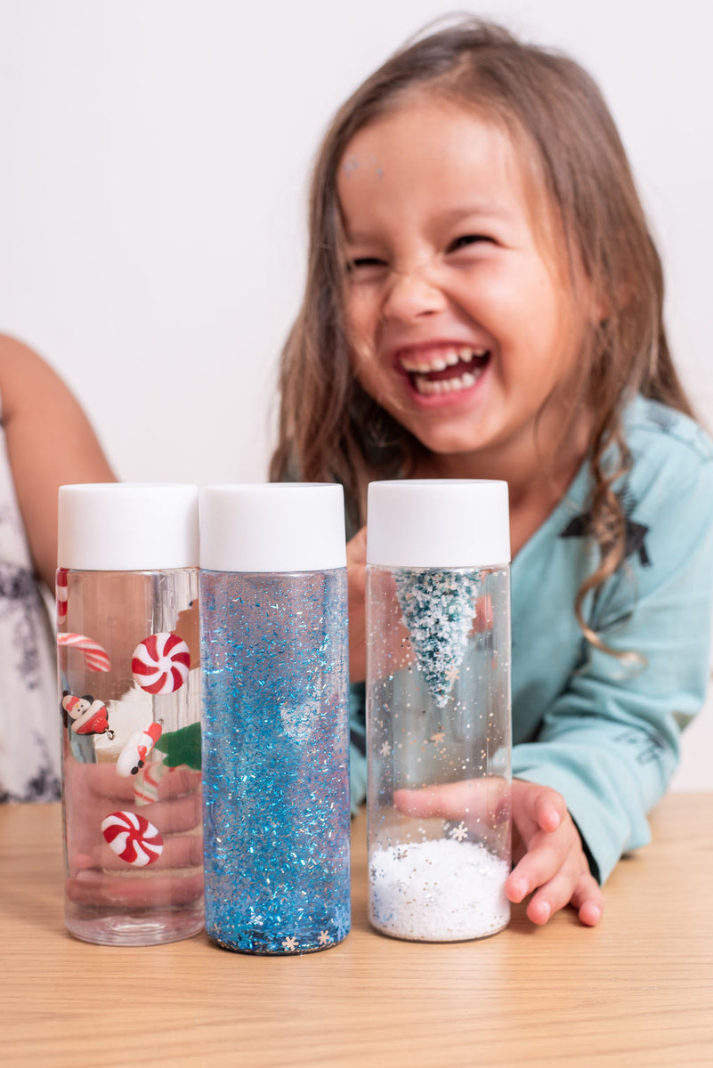 DIY Winter Sensory Bottle Pack Messy Play Kits
