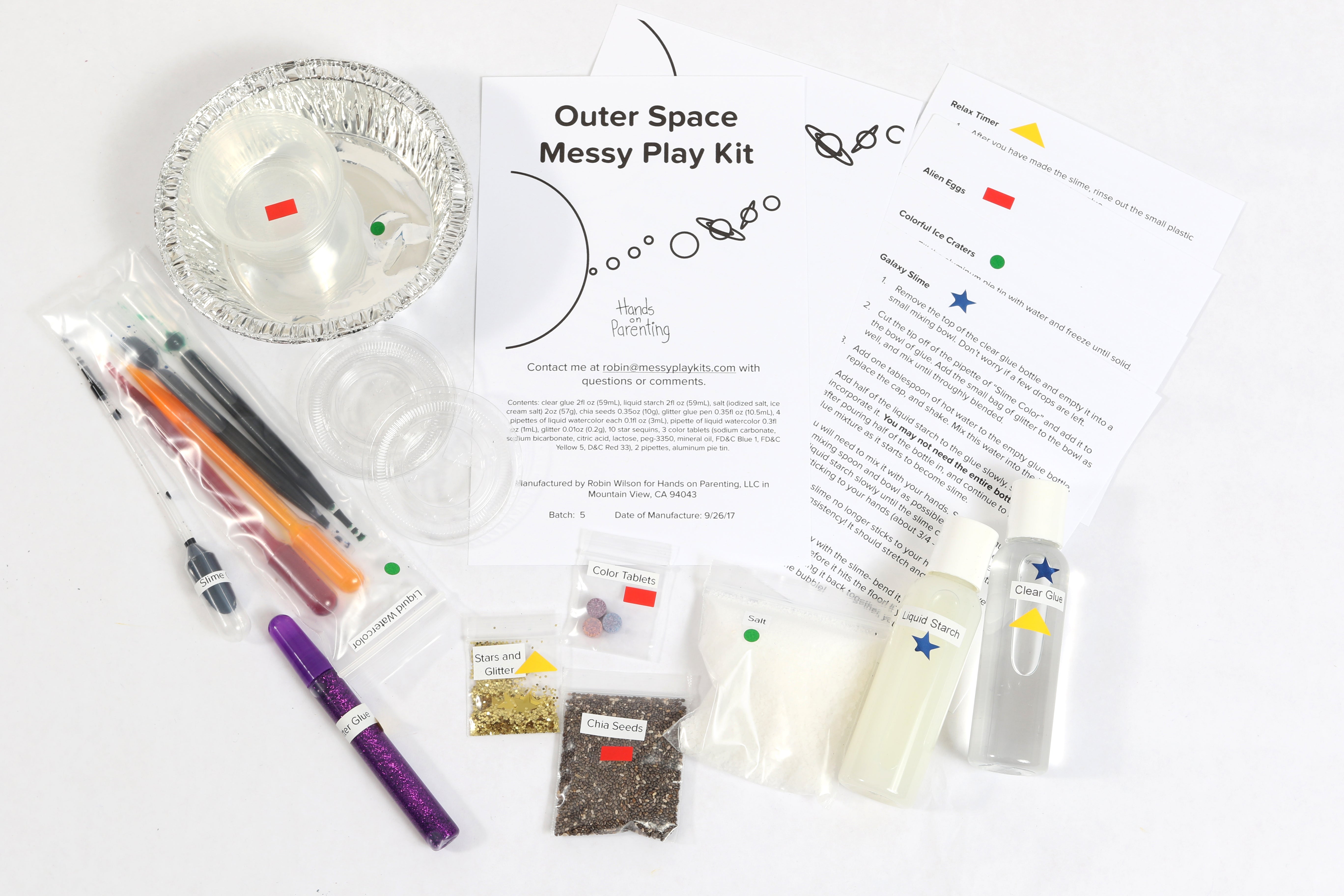 Outer Space Messy Play Kit