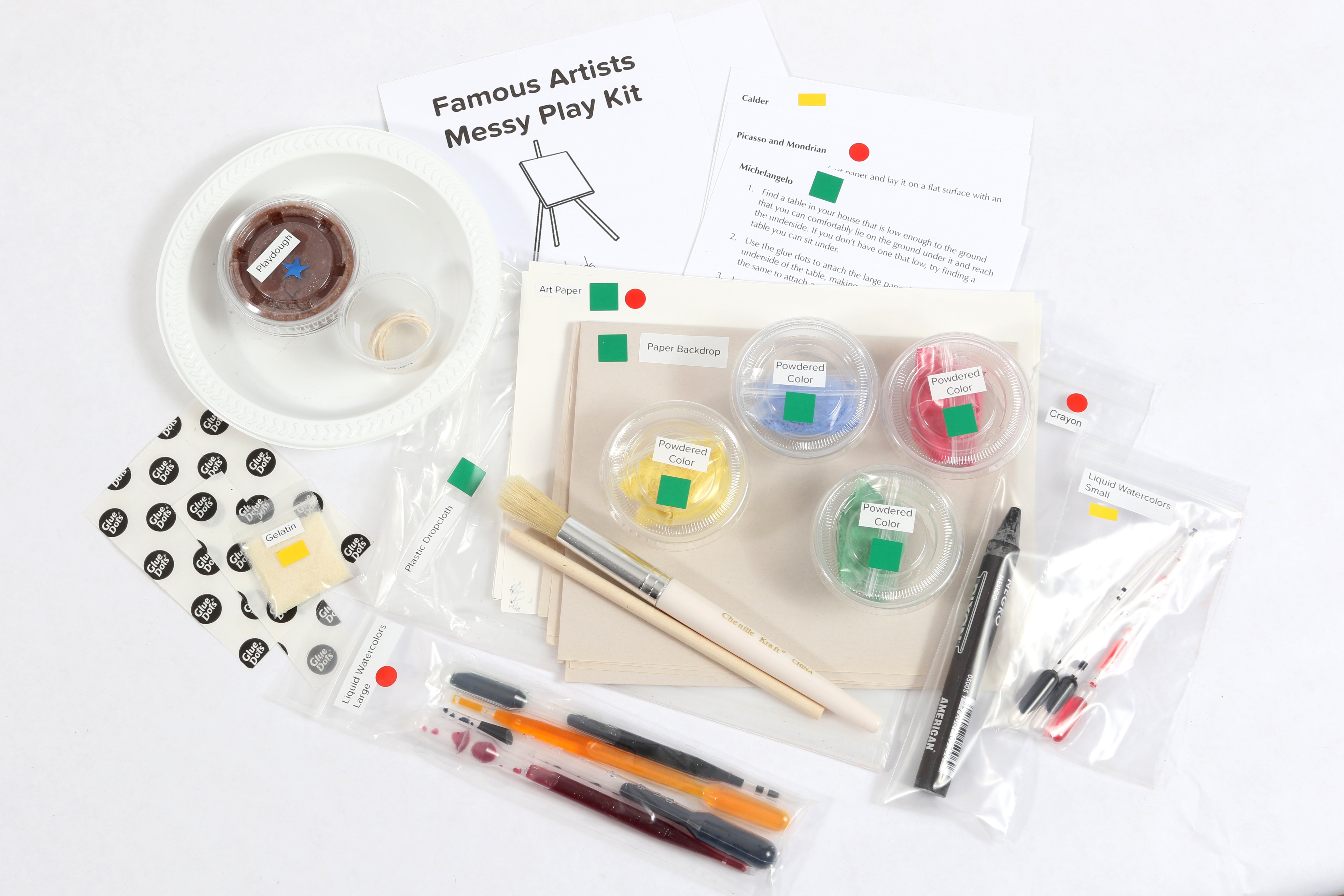 Famous Artists Messy Play Kit