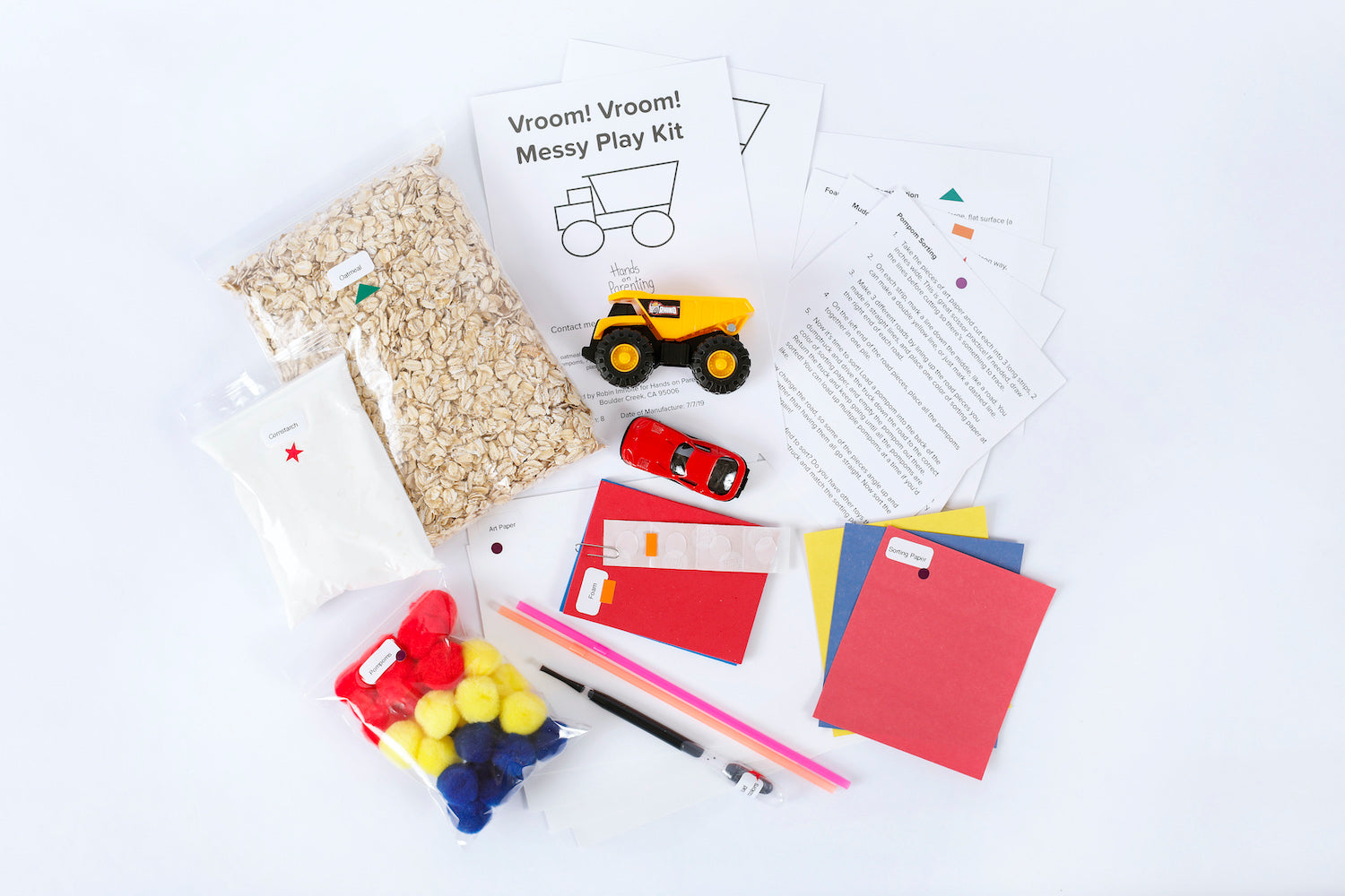 Vroom Vroom Messy Play Kit