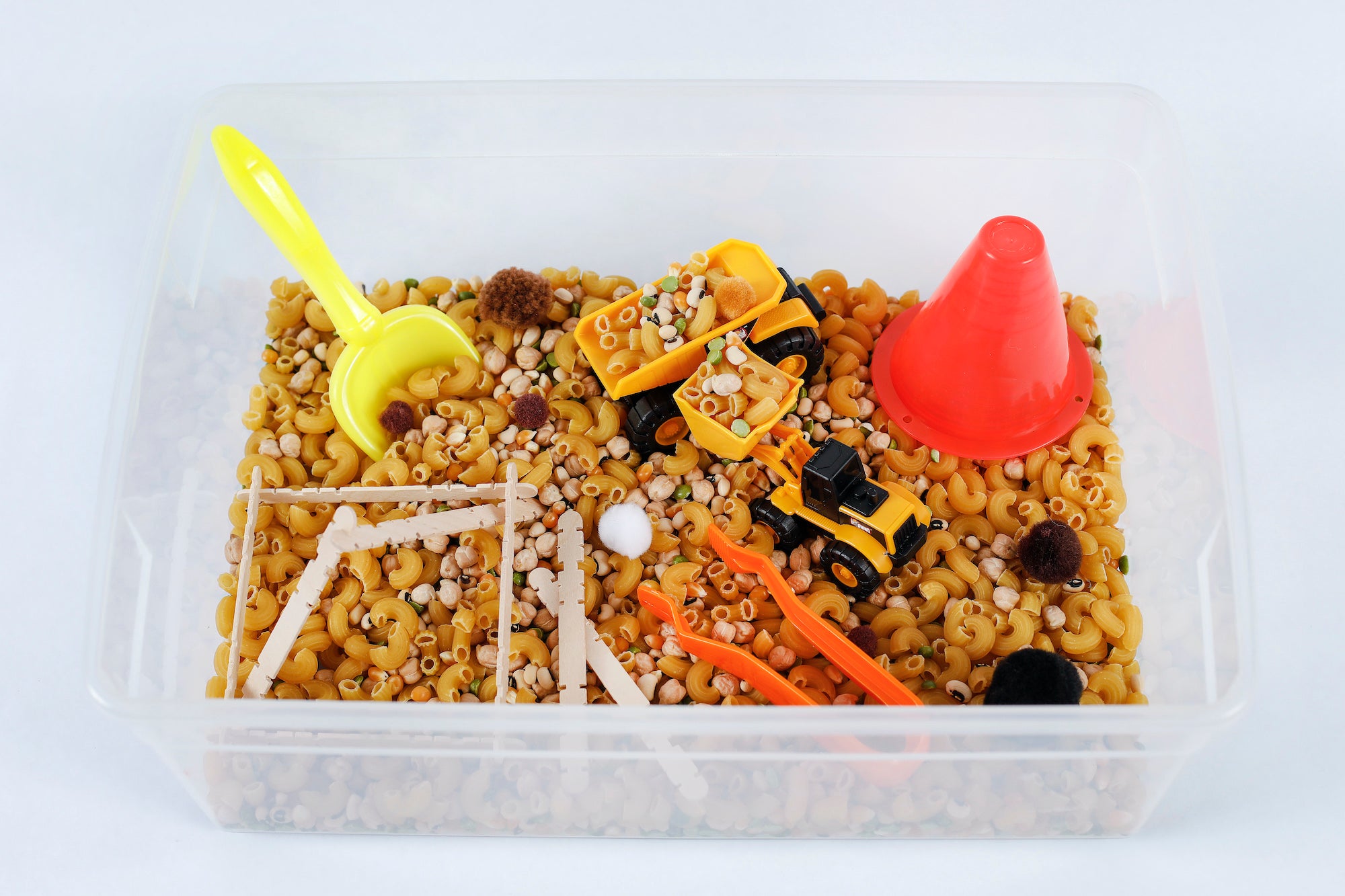 Construction Sensory Bin