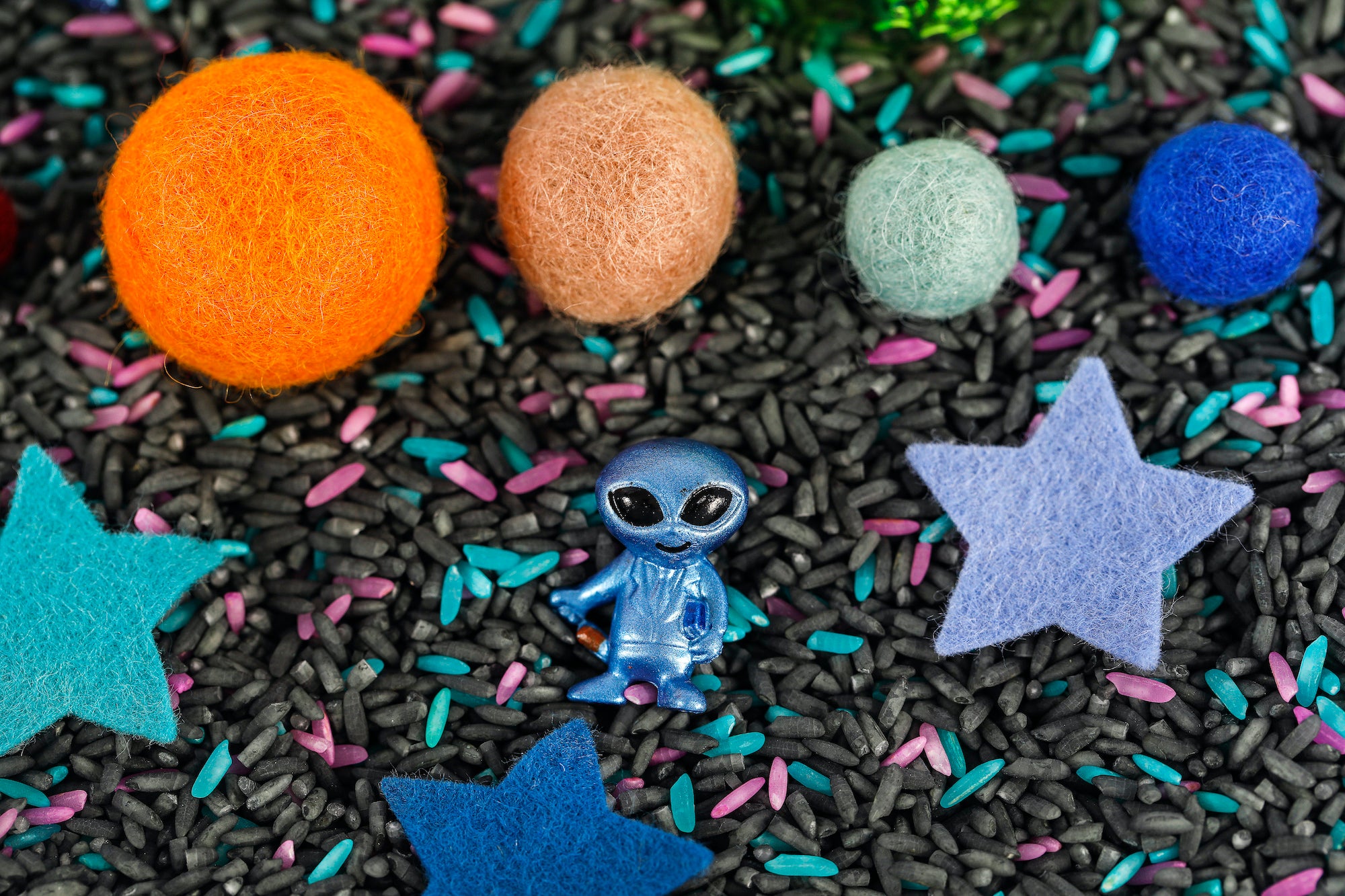 Solar System Sensory Bin