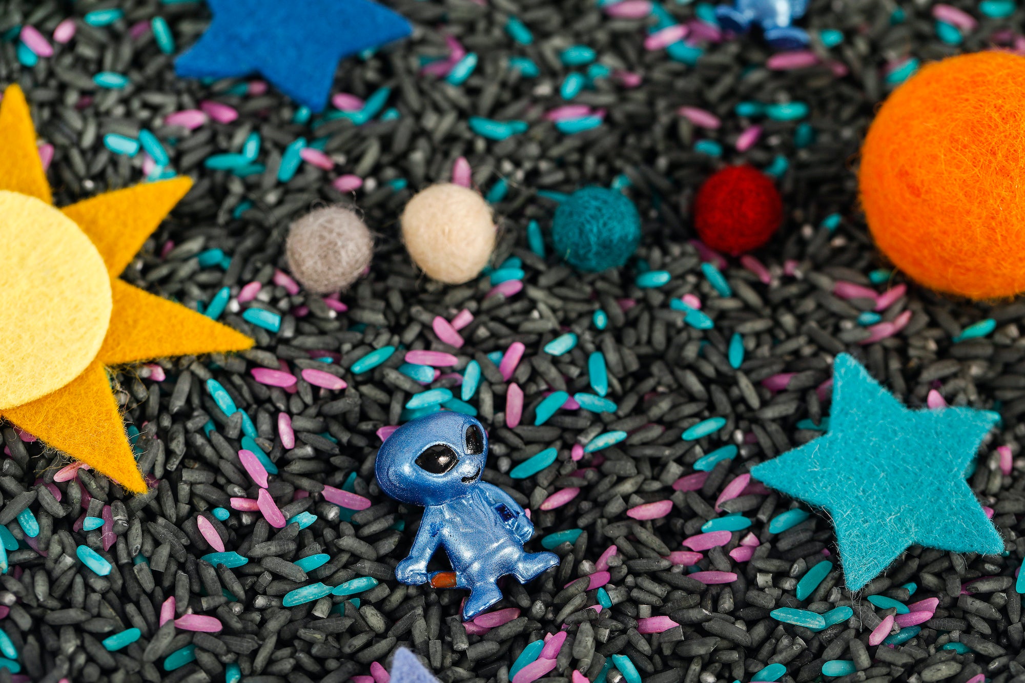 Solar System Sensory Bin
