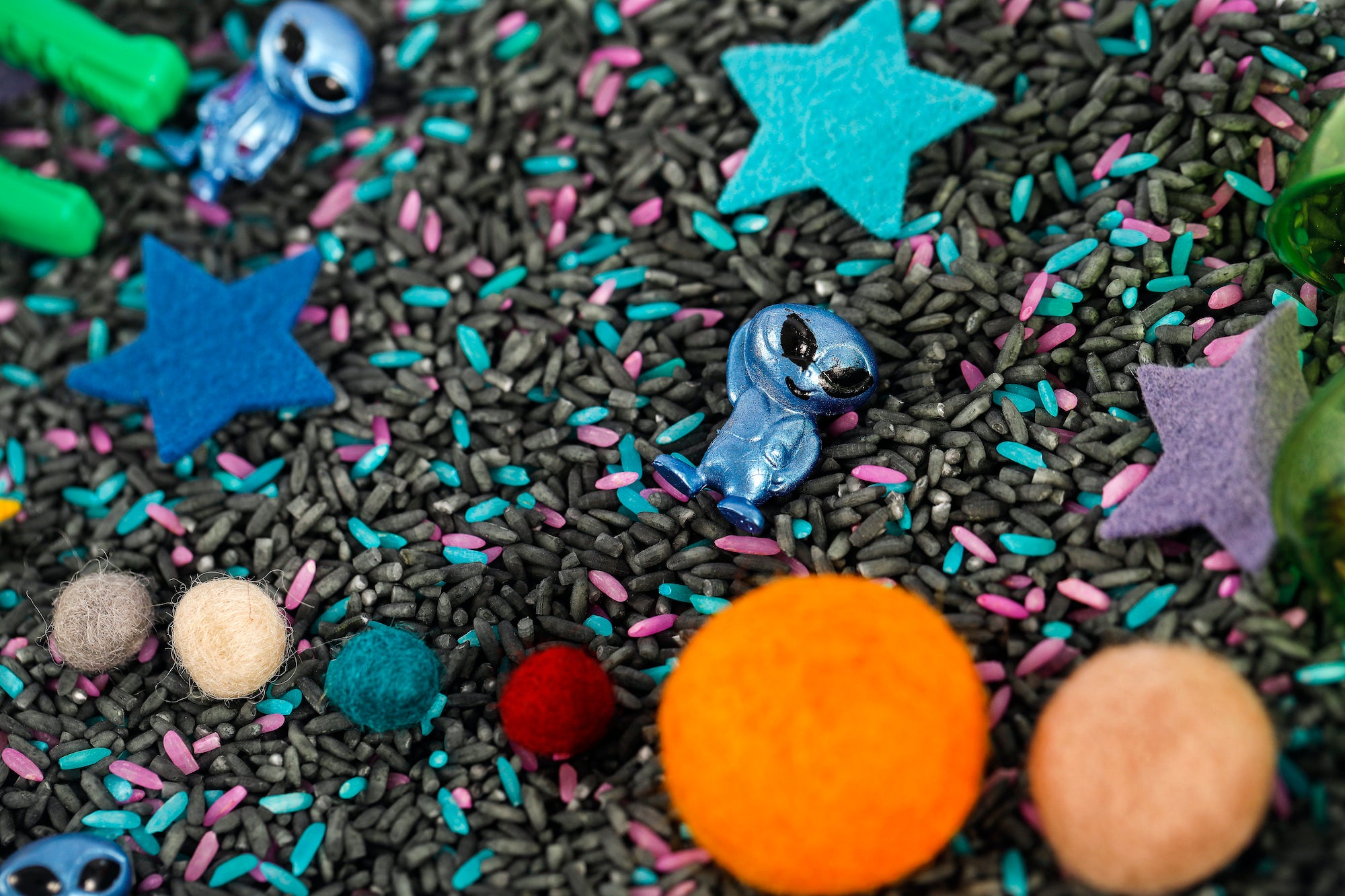 Solar System Sensory Bin
