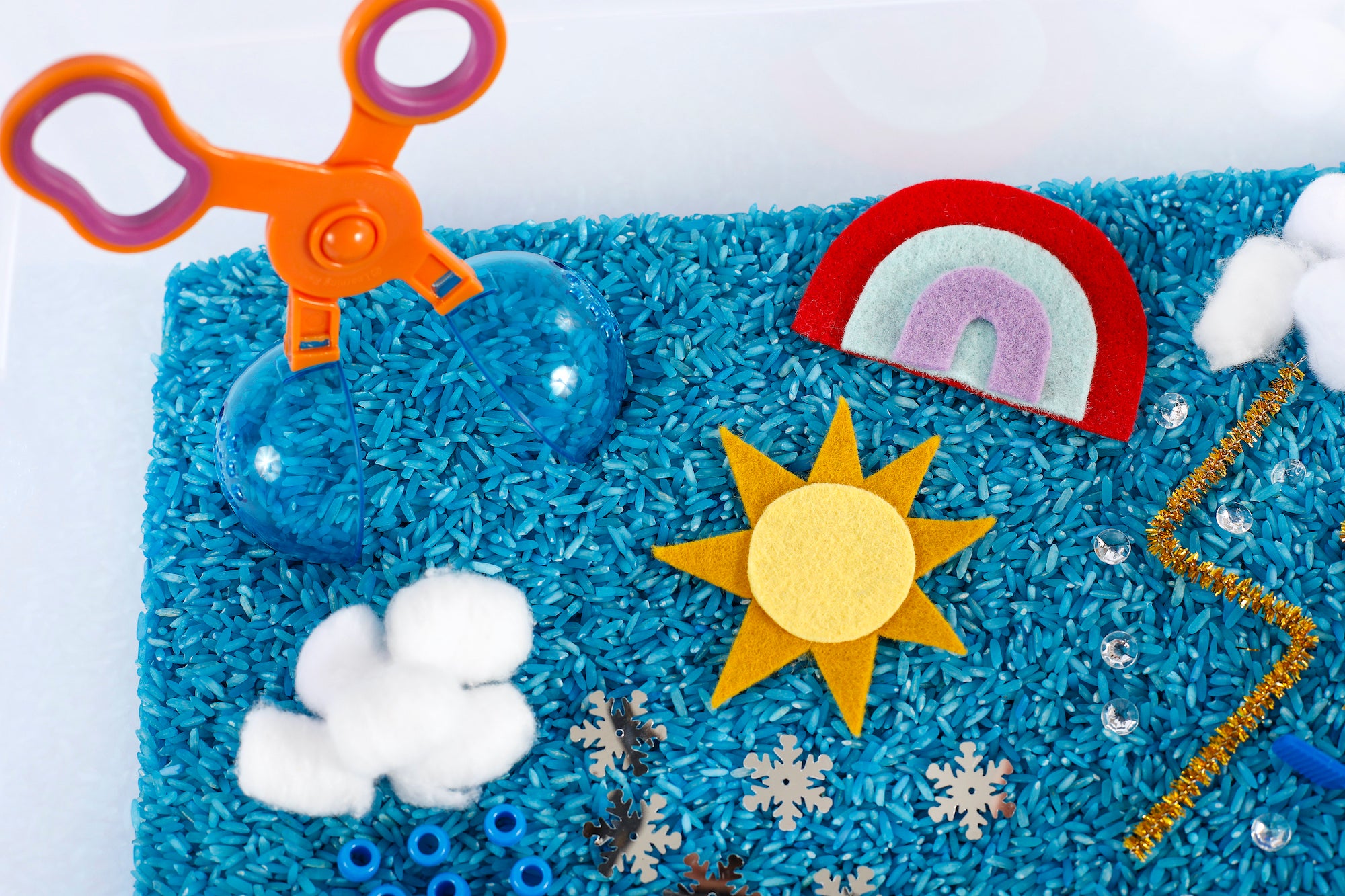 Weather Sensory Bin