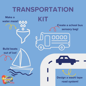 Transportation Messy Play Kit