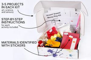 Monthly Subscription: Messy Play Kits - Monthly STEM Kits Subscription